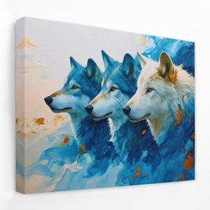 Azul Wolf Pack - Luxury Wall Art