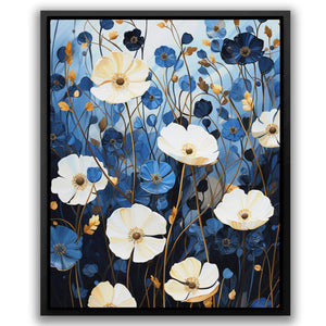 Azure Blossoms - Luxury Wall Art