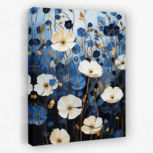 Azure Blossoms - Luxury Wall Art