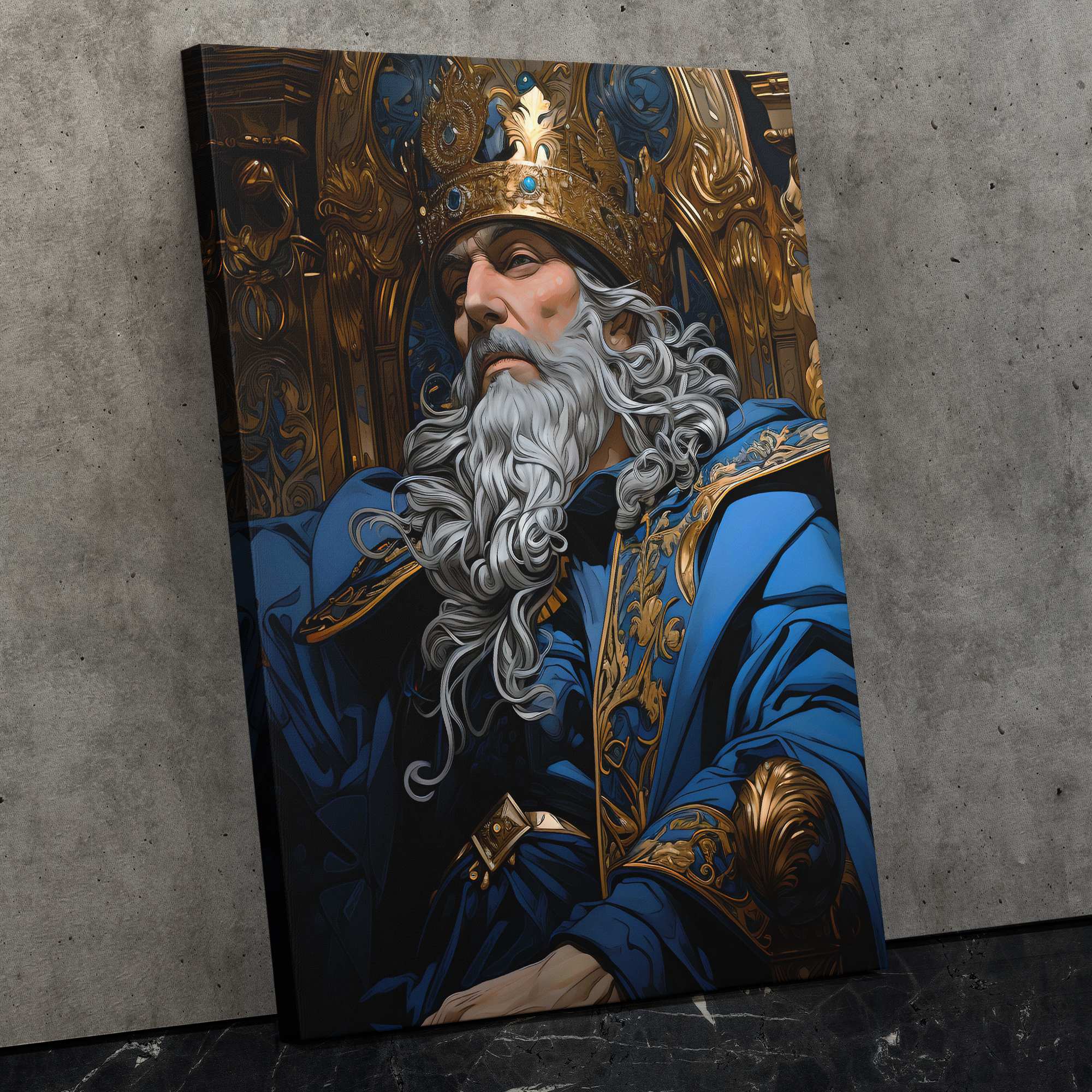 Azure Sovereign - Luxury Wall Art - Canvas Print