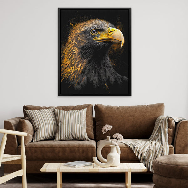 Majestic Bald Eagle Canvas Print | American Eagle Art - Luxury Wall Art