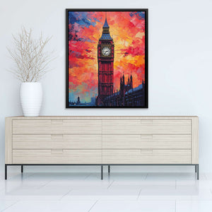 Big Ben Sunset - Luxury Wall Art - Canvas Print