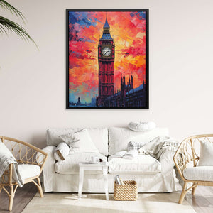 Big Ben Sunset - Luxury Wall Art - Canvas Print