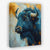 Bison's Gold Charm - Luxury Wall Art