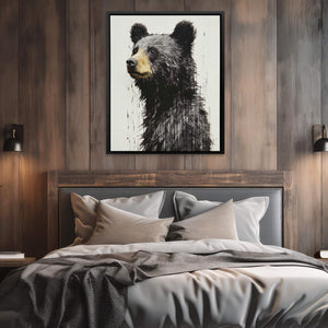 Black Bear Watercolor - Luxury Wall Art