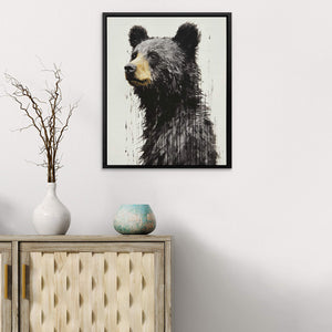 Black Bear Watercolor - Luxury Wall Art