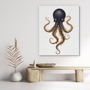 Black Octopus - Luxury Wall Art