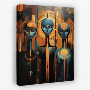 Blue Aliens - Luxury Wall Art