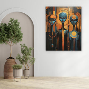 Blue Aliens - Luxury Wall Art