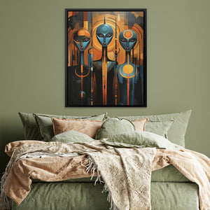 Blue Aliens - Luxury Wall Art