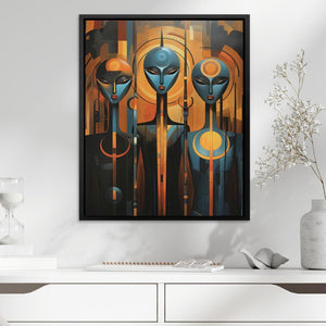 Blue Aliens - Luxury Wall Art