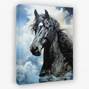 Blue Arabian Horse - Luxury Wall Art