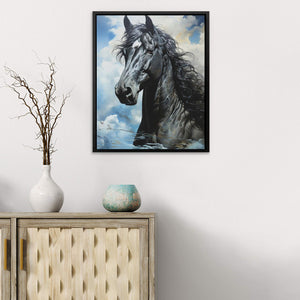 Blue Arabian Horse - Luxury Wall Art