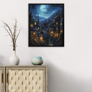 Blue City Night - Luxury Wall Art