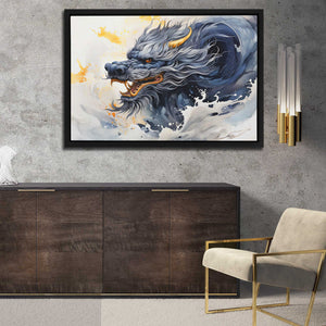 Blue Dragon - Luxury Wall Art - Canvas Print