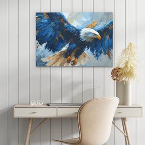 Blue Eagle Flying - Luxury Wall Art