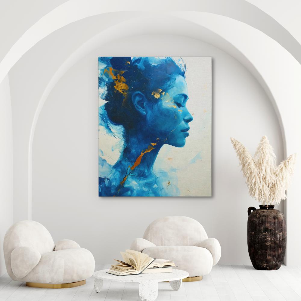 Blue Face - Luxury Wall Art