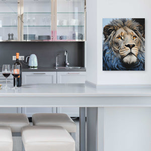 Blue Lion - Luxury Wall Art - Canvas Print
