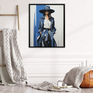 Blue Model - Luxury Wall Art