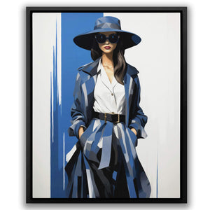 Blue Model - Luxury Wall Art