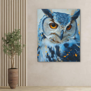 Blue Owl - Luxury Wall Art