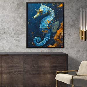 Blue Seahorse - Luxury Wall Art