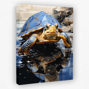 Blue Turtle - Luxury Wall Art