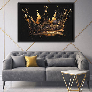 Broken Gothic Crown - Luxury Wall Art - Canvas Print