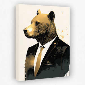 Business Bear - Luxury Wall Art