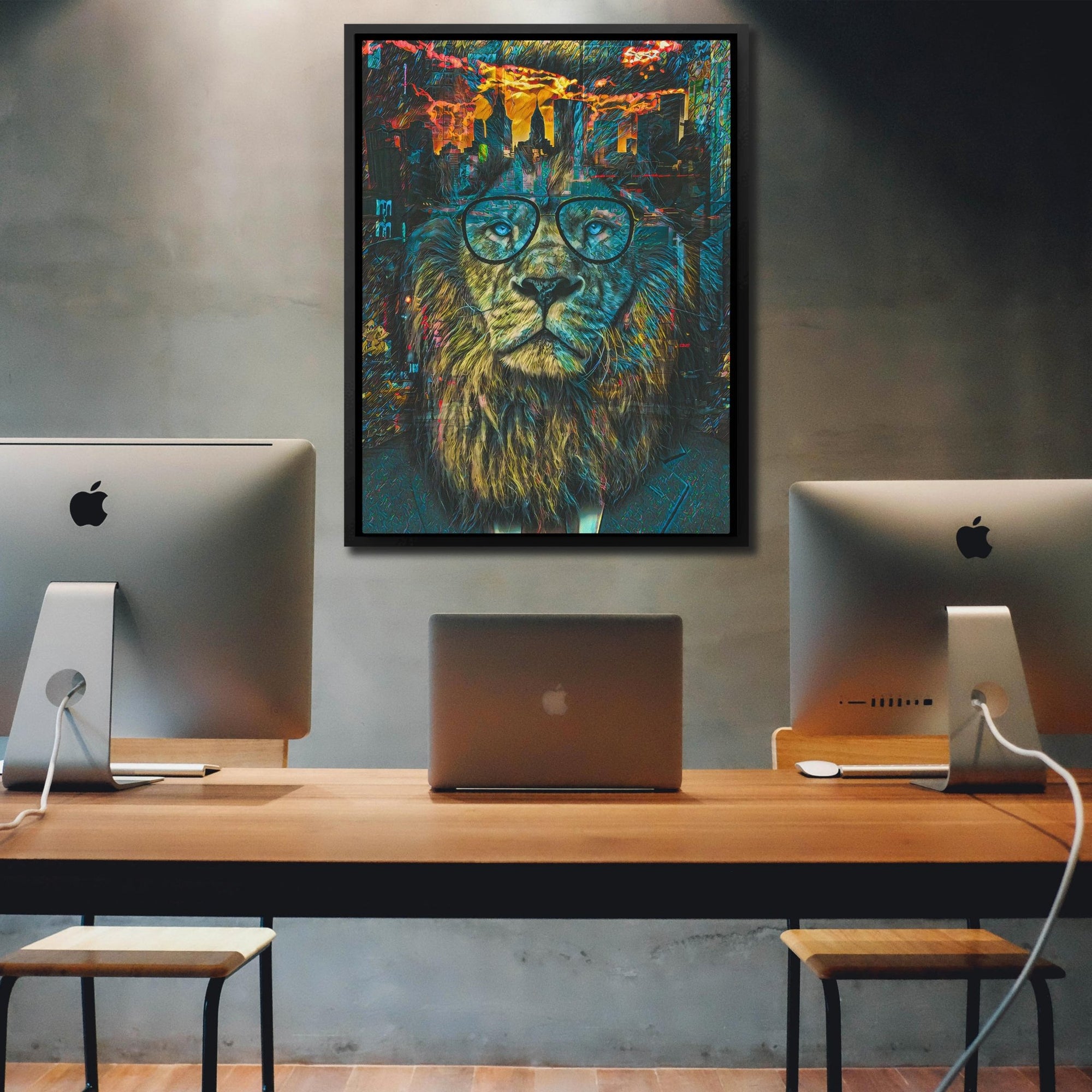 Business Lion - Luxury Wall Art - Canvas Print