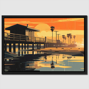 Cali Sunset - Luxury Wall Art - Canvas Print