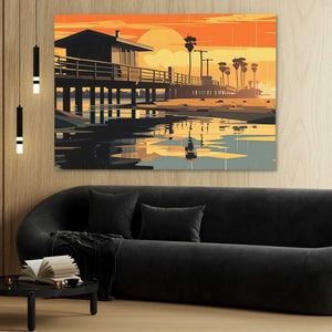 Cali Sunset - Luxury Wall Art - Canvas Print