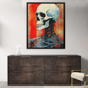 Carmine Bones - Luxury Wall Art - Canvas Print