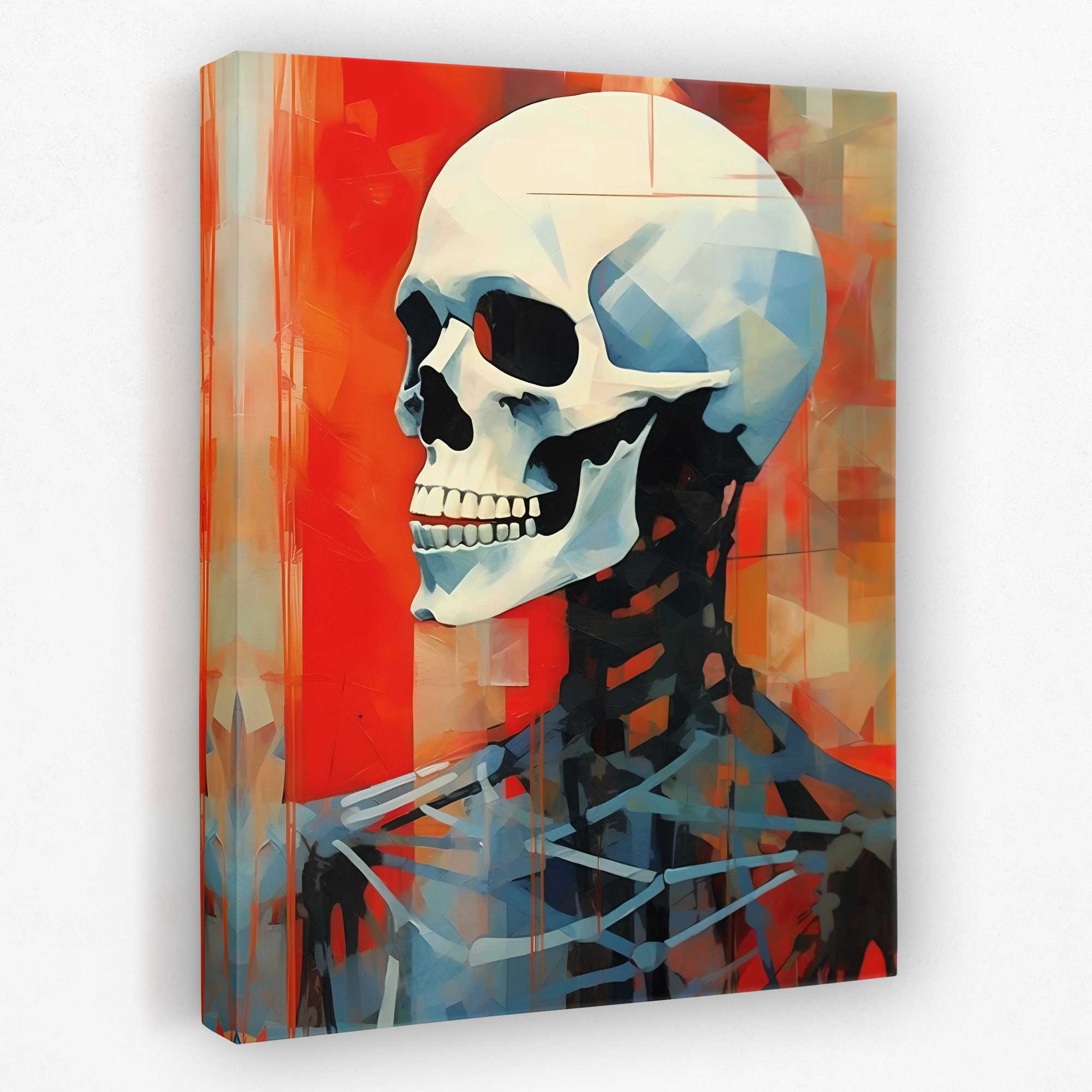 Carmine Bones - Luxury Wall Art - Canvas Print