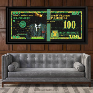 Cash King $100 Bill - Luxury Wall Art