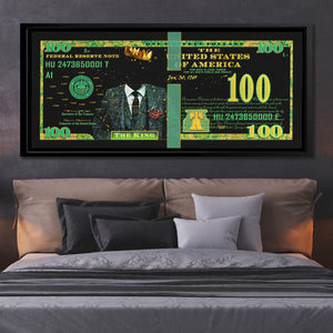 Cash King $100 Bill - Luxury Wall Art