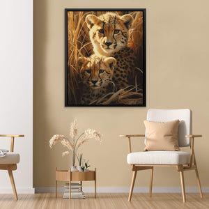 Cheetah Family - Luxury Wall Art
