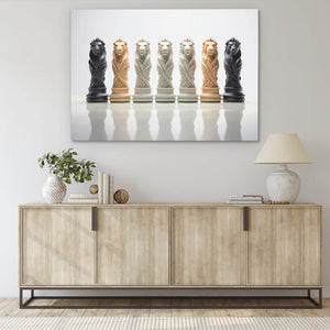 Chess Lions - Luxury Wall Art