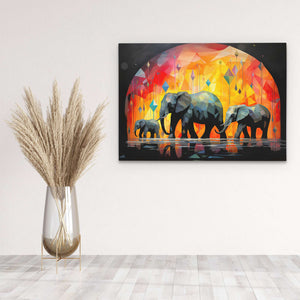 Circus Elephants - Luxury Wall Art