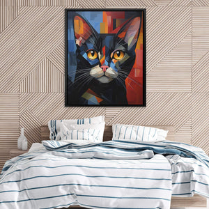 Colorful Cat Portrait - Luxury Wall Art