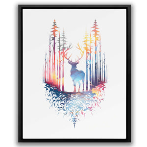 Colorful Deer - Luxury Wall Art