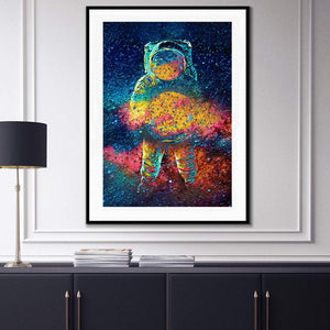 Cosmic Astronaut Semi-gloss Print - Luxury Wall Art