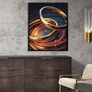Cosmic Rings - Luxury Wall Art
