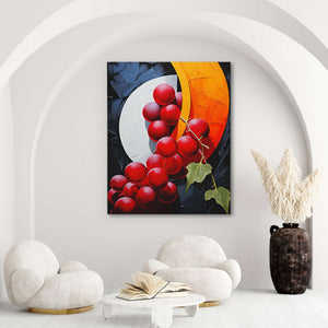 Crescent Grapes - Luxury Wall Art