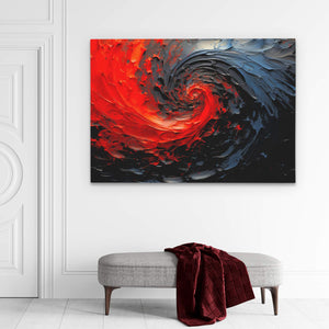 Dark Red Swirl - Luxury Wall Art