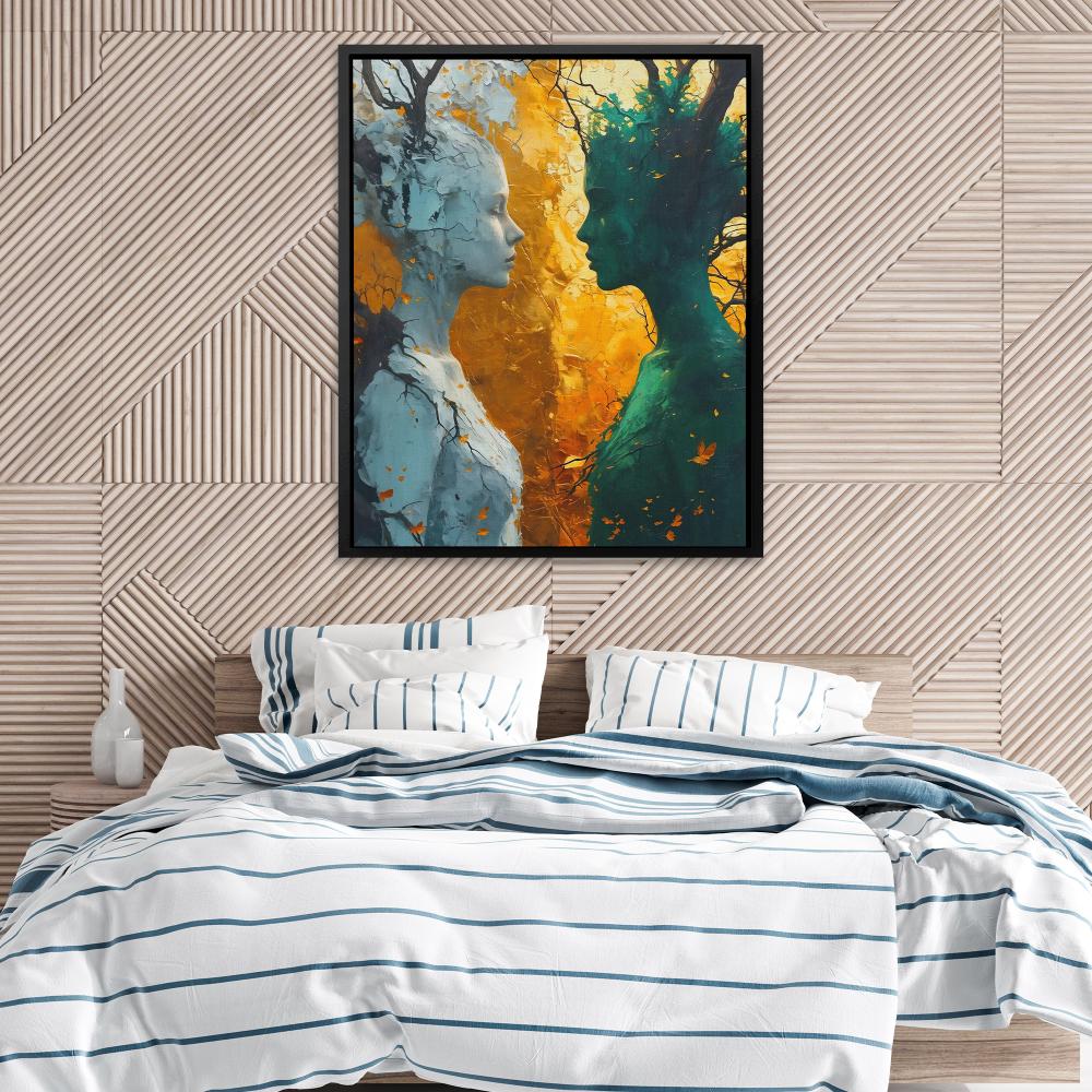 Dichotomy of Nature - Contrast of Seasons Canvas Art - Luxury Wall Art