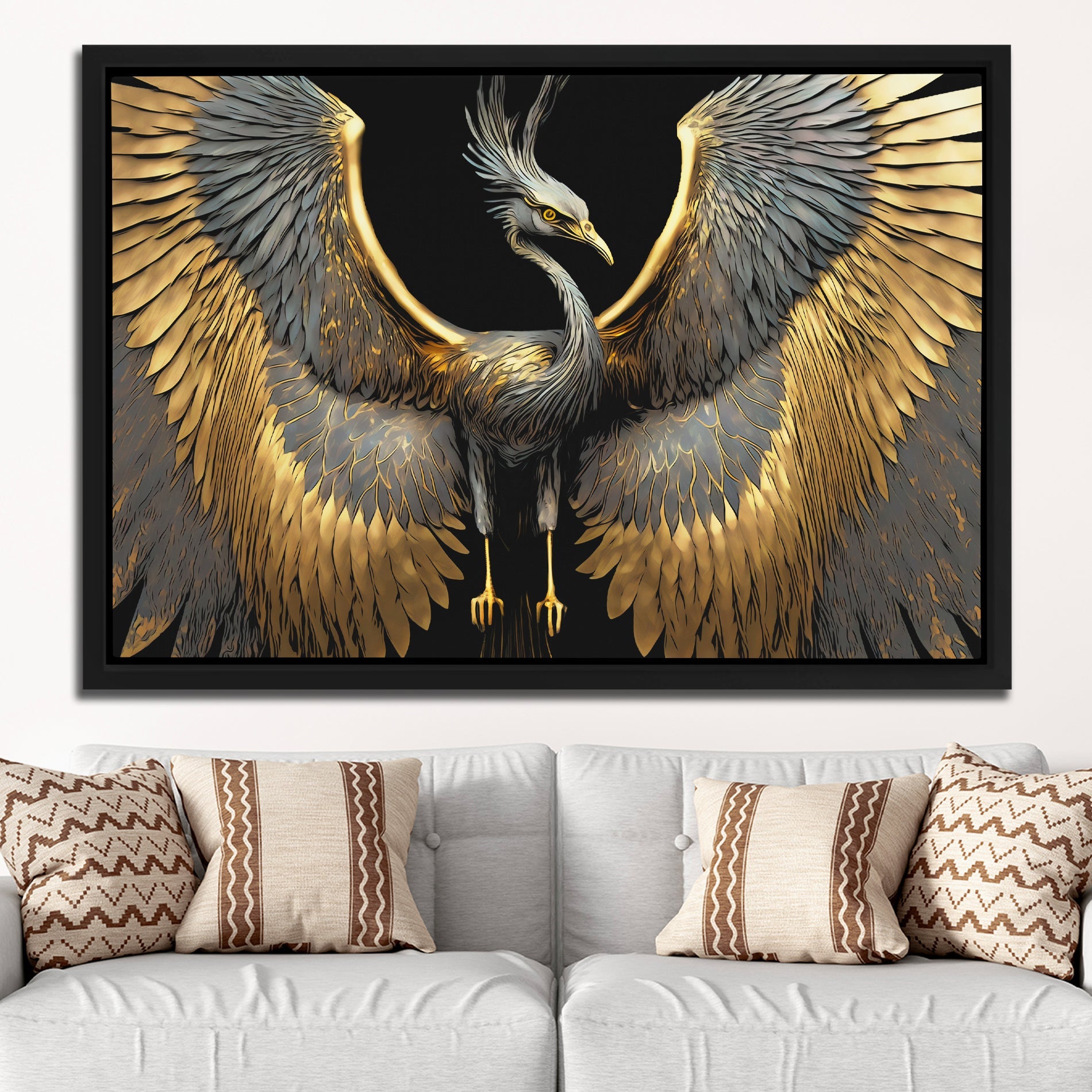 Egyptian Crane - Luxury Wall Art