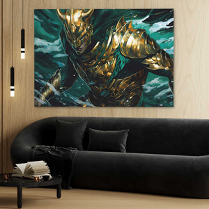 Emerald Warrior - Luxury Wall Art