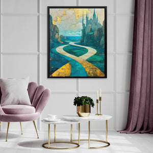 Enchanted Castle Pathway - Luxury Wall Art