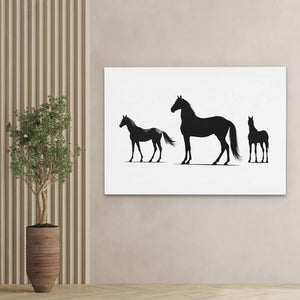 Equestrian Silhouettes - Luxury Wall Art